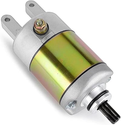 Startmotor Motorfiets - Onderdeel Starter - Motor Herstarten - Duurzame Constructie - Standaard Formaat - Zwart