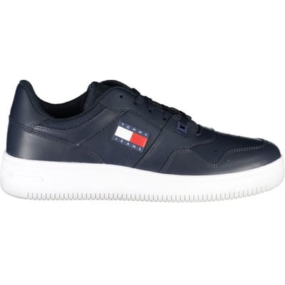 Tommy Hilfiger Blauwe Leren Heren Sneakers