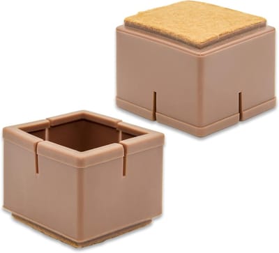 Meubelbeschermers - Stoelpootdoppen - Vloeren Beschermen - Stil En Krasvrij - 4 Stuks - Bruin