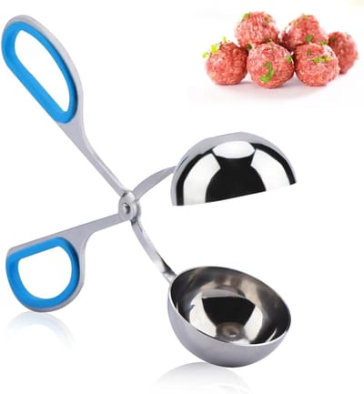 SnelShoppen - Meatball Maker, 304 RVS Meatballen Maker met Antislip Handvat, Non-Sticky Keukengereedschap voor Het Maken van Gehaktballen, Rijstballen