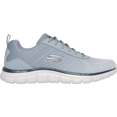 Skechers Track - Ripkent, Mannen, Grijs, Trainingschoenen, maat: 42,5