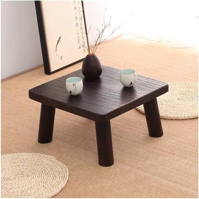 Houten bijzettafel - Kleine tafel - Woonkamer decoratie - Natuurlijke textuur - S - A