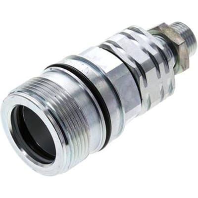 Stalen DN 20 Hydraulische Koppeling Snelkoppeling 12 mm L Knelring Schotkoppeling ISO 14541/8434-1 D M42 x 2