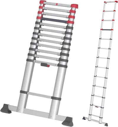 Veiligheidstelescopische Ladder - Uittrekbare Aluminium Ladder tot 450 cm