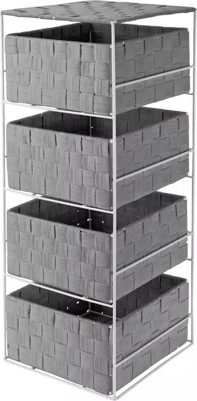 Argos Home Opbergbox met 4 lades Grijs