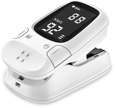 Professionele Saturatiemeter - Hartslagmeter - Oximeter - Zondan - Wit - Zuurstofmeter Vinger - Saturatiemeter Best Getest - Oximeter - Zuurstofmeter