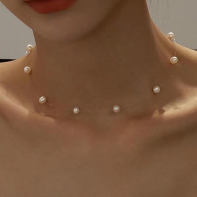 Élégant Mignon Blanc Perles Imitation Perle Choker Chaîne Clavicule Collier Pour Femmes Bijoux de Mariage Collier Nouveau brown