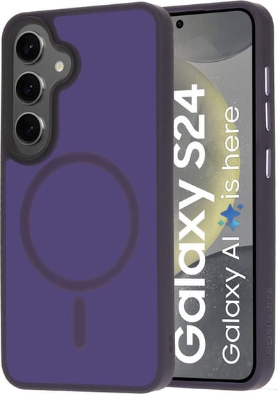 Mobiparts hoesje geschikt voor Samsung Galaxy S24 - Hardcover - MagSafe - Paars