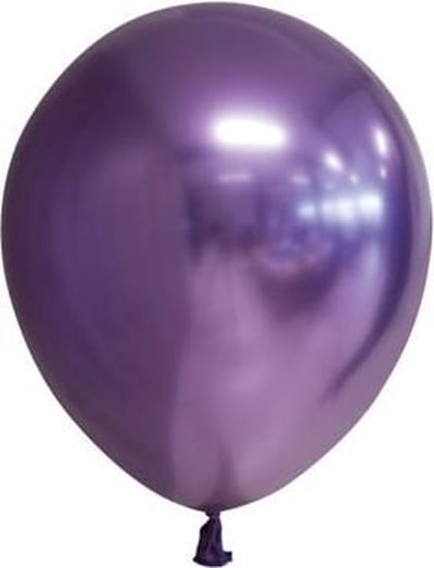 100 chrome 5 inch kleine ballonnen paars.