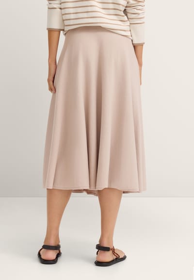 Bugatti Damen Gebreide rok van viscose-mix met elastische tailleband
