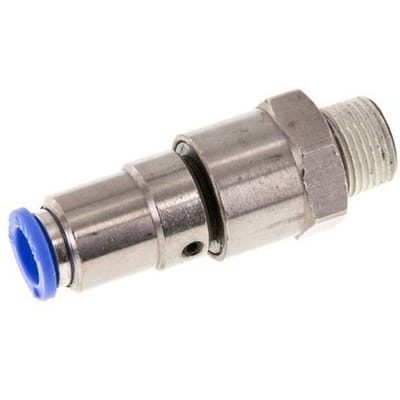 10mm & R3/8'' Hoge Snelheid Draaidoorvoer Insteek Buitendraad Vernikkeld Messing/PBT NBR