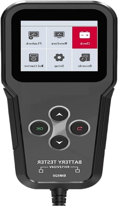 Batterij Tester - Accu Diagnose - Auto Onderhoud - HD Kleurenscherm - 6V 12V 24V - Zwart