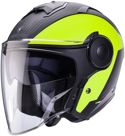 Caberg Soho Milano Mat Zwart Neon Jethelm - Helm