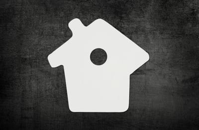 WOOOD SALE MUUR DECORATIE WIT VOGELHUISJE (8 stuks)