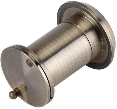 Dailygoods - Deurkijker - Groothoek - Antidiefstal - Koper - Optisch glas - Geschikt voor deuren - Kleur brons