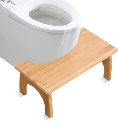 Toiletkruk Hout - Voetensteun Toilet - Betere Stoelgang - Ergonomische 35 graden hoek - 37 x 20 x 17 cm