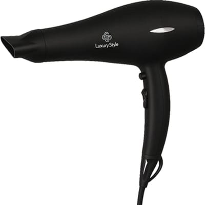 Luxury Style Professional Hair Dryer HD-106 2200W – Professionele Haardroger – Zwarte Föhn met Slim Concentrator