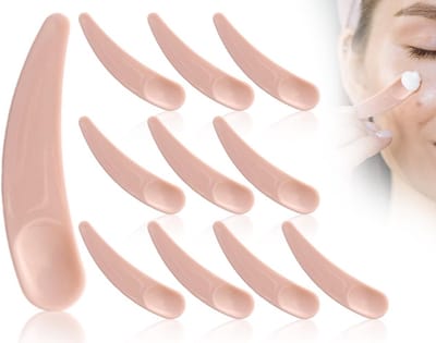 Set van 10 Herbruikbare Make-up Spatels voor Cosmetica, Maskers en Gel - Roze Kleur