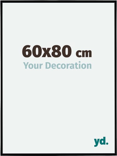 Your Decoration - Fotolijst 60x80 cm - Kunststof - Zwart Mat - Evry