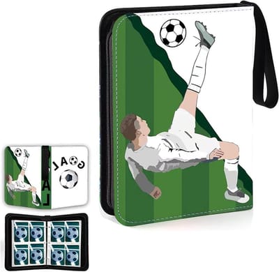 Voetbalkaartenalbum voor 400 kaarten - verzamelmap met 50 vakken - ideaal voor jongeren van 6 tot 12 jaar - ShopVlot