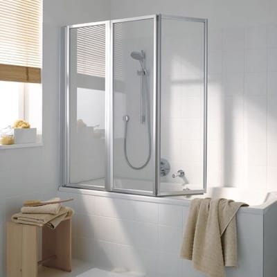 Koralle TwiggyTop 3-piece folding shower screen for bathtubs L61217502524