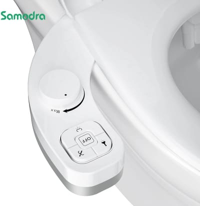 NordHaus Bidet WC Opzetstuk - Toilet Bidet Douche - Hygiënische Reiniging - Dual Nozzle Zelfreinigend - Wit