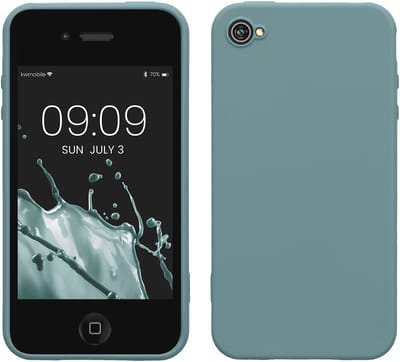 kwmobile telefoonhoesje geschikt voor Apple iPhone 4 / 4S - Hoesje voor smartphone - Back cover in Arctische nacht