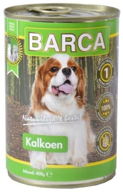Barca Blik Kalkoen - 1 blik - 400 gram – Hondenvoeding