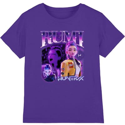 K-Pop Demon Hunters Kinderen/Jongens Huntr/X Rumi T-Shirt (Paars)