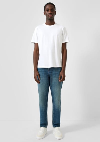 Relaxed Fit Mid-Waist Tapered Leg Jeans QS Devon