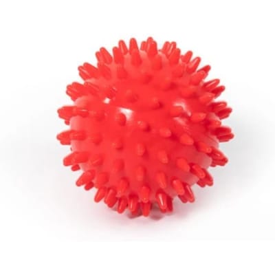 Duurzaam PVC Spiky Massage Bal Trigger Point Sport Fitness Hand Voet Pijnbestrijding Fasciitis Plantaris Reliever Egel 7cm Ballen rood