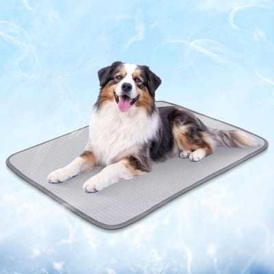 Famanu – Verkoelende mat voor honden en katten, zelfkoelend, waterdicht en opvouwbaar, 50 x 70 cm, ideaal voor warme zomerdagen