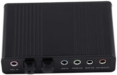 USB 5.1 Audio Sound Card - Externe Geluidsadapter met 6 Kanalen - Plug and Play