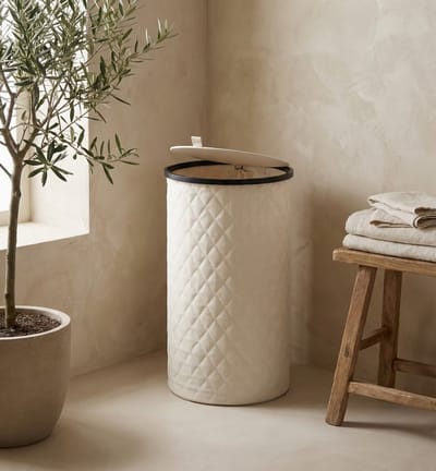 MAZAZU Ronde Wasmand 99L – Hoog Smal – Deksel & Waszak