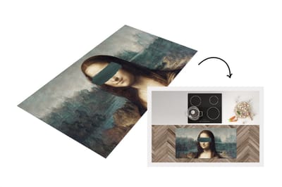 Keukenloper - Loper keuken - Mona Lisa - Da Vinci - Verf - 120x60 cm - Keukenloper vinyl