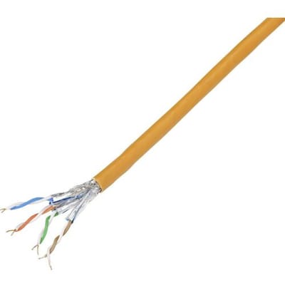 TRU COMPONENTS Netwerkkabel CAT 7 S/FTP 4 x 2 x 0.26 mm² Oranje 100 m