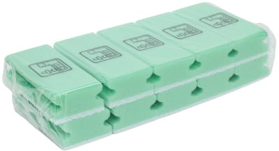 D&L Schuurspons met Greep - Groen/wit - 10 Stuks