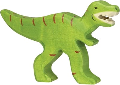 HOLZTIGER Dinos - Tyrannosaurus Rex - 10X2X13Cm - Houten Figuur - Handgemaakt