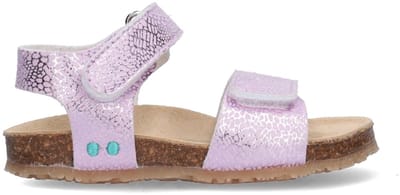 BunniesJR 226408-771 Meisjes Platte Sandalen - Paars - Imitatieleer - Klittenband