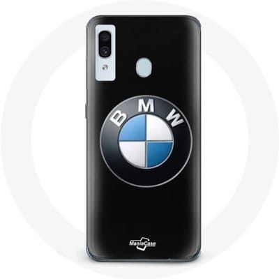 Hoesje - BMW - Samsung Galaxy A30 - Logo - Zwart - Schokbescherming zwart