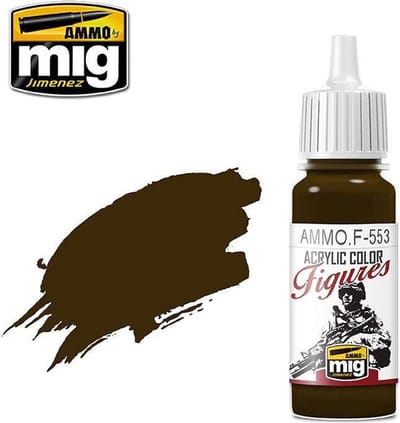 AMMO by Mig Jimenez Hobbyverf Acrylverf - MIG F553 Figure Paints - Burnt Red - Acryl - 17ml Verf flesje - 17 ml
