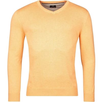Baileys Trui V-Neck Pullover Single Knit Zalm / male