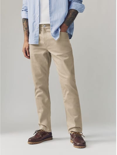 Next - Heren - Klassieke slim-fit stretchjeans - Bruin