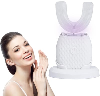 Ynkkvre - Tandenborstel - Elektrische Tandenborstel - Tanden Bleker - Whitening Kit - Ultrasone Toothbrush - U-Vorm - Draadloos - IPX7