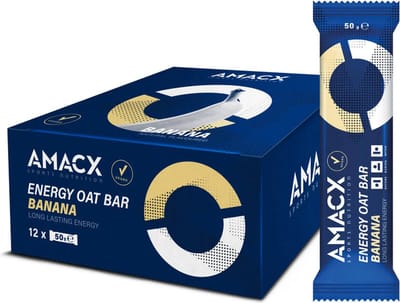 Amacx Energy Oat Bar - Energie Reep - Energy Bar - Banana - 12 pack