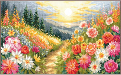 Lanarte Borduurpakket - Borduurset - Borduurpakket volwassenen - Telpakket kit - 38 x 21cm - A walk through colours - PN-0214324