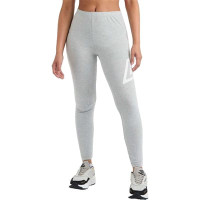 Umbro Dames/Dames Logo Legging (Grijs gemêleerd/wit)