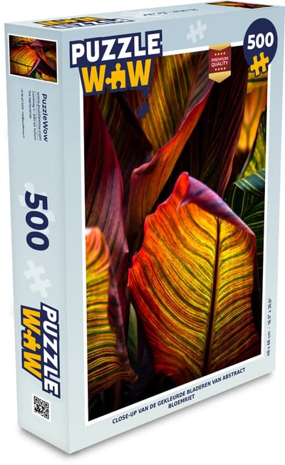 Puzzel Bladeren - Abstract - Kleuren - Legpuzzel - Puzzel 500 stukjes