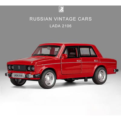 1/32 Russische Lada Niva Legering Modelauto Lada 2106 Speelgoed Diecast Metaal Gieten Pull Back Muziek Licht Auto Speelgoed Voor Kinderen Voertuig