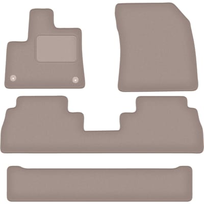 Beige voormatten voor: Seat Leon IV sedan, stationwagen, variant, liftback (2020-)